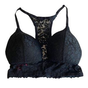 LA Senza Black Lace Racerback Bralette